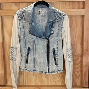 Volcom denim Moto jacket.